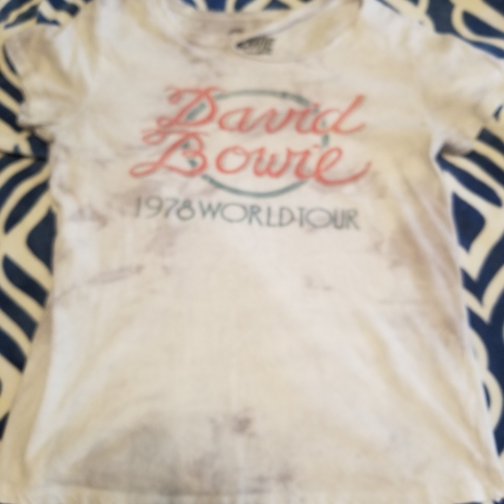 David Bowie distressed tee